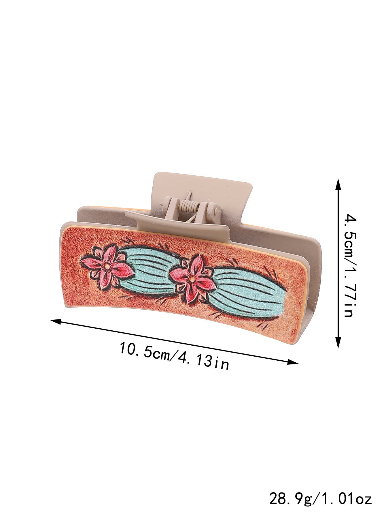 Wholesale western cowboy horsehair leather hair clip shark clip